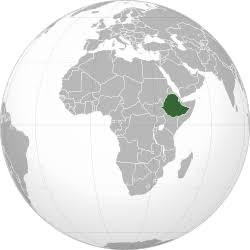 Carte : l’Éthiopie en Afrique