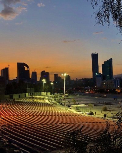 Addis-Abeba au coucher du soleil